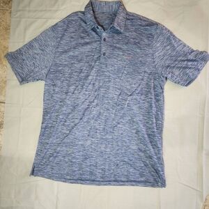 Greg Norman Men’s Play Dry Short Sleeve Blue Polo Shirt XL